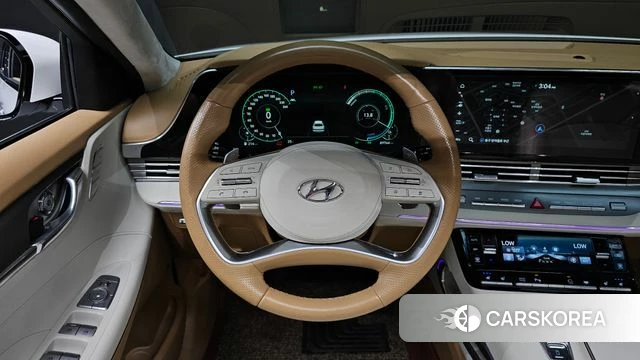 Hyundai The New Grandeur IG Hybrid 2021 Белый из Кореи, фото 3