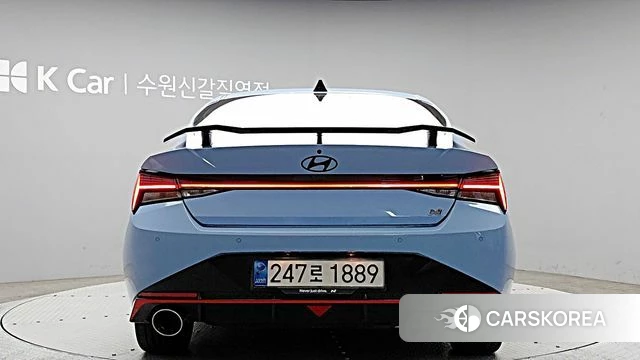 Hyundai Avante (CN7) 2021 Небесно-голубой из Кореи, фото 3