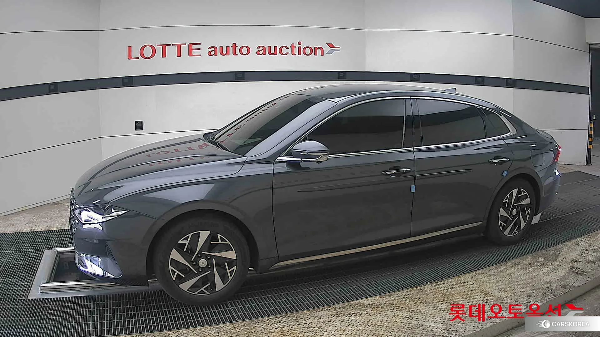 Hyundai Grandeur Hybrid 2022 Nocturne Grey Metallic из Кореи, фото 3
