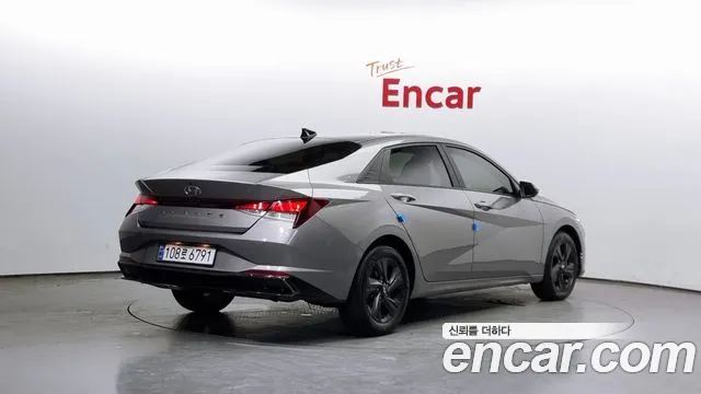 Hyundai Avante Hybrid (CN7) 2020 Черный из Кореи, фото 3