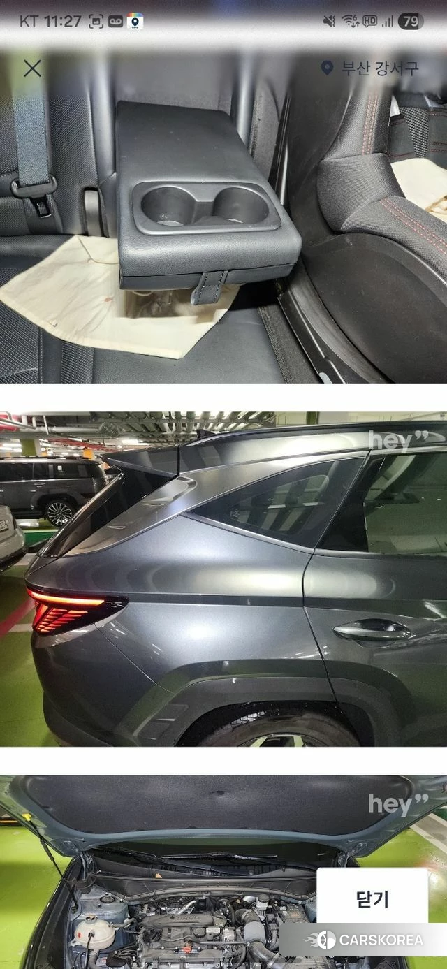 Hyundai The New Tucson (NX4) 2023 Темно-зеленый из Кореи, фото 3