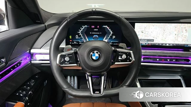 BMW 7 Series (G70) 2023 Черный из Кореи, фото 3