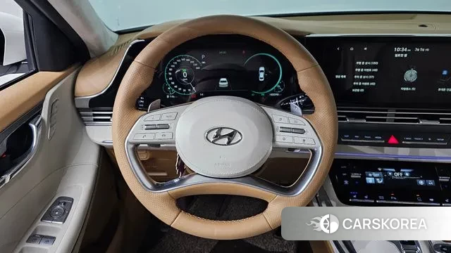 Hyundai The New Grandeur IG Hybrid 2021 Белый из Кореи, фото 4