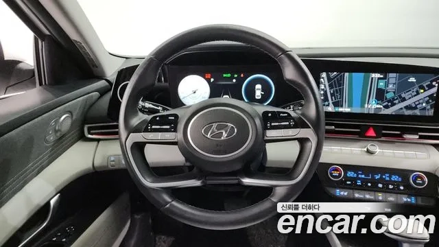 Hyundai Avante Hybrid (CN7) 2021 Белый из Кореи, фото 4