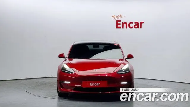 Tesla Model 3 2021 Красный из Кореи, фото 4