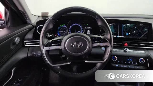 Hyundai Avante Hybrid (CN7) 2021 Красный из Кореи, фото 4