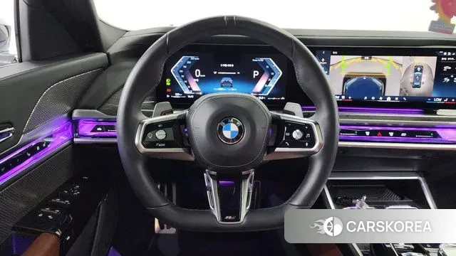 BMW 7 Series (G70) 2023 Черный из Кореи, фото 4