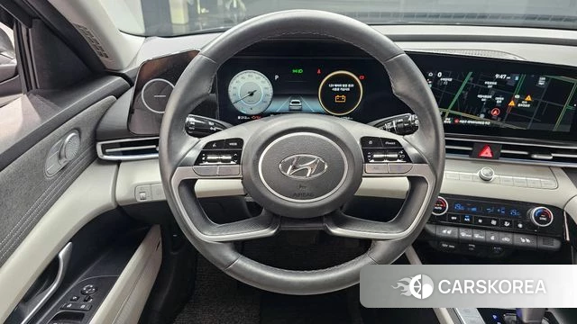 Hyundai Avante Hybrid (CN7) 2023 Темно-зеленый из Кореи, фото 4