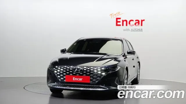 Hyundai The New Grandeur IG Hybrid 2021 Синий из Кореи, фото 4
