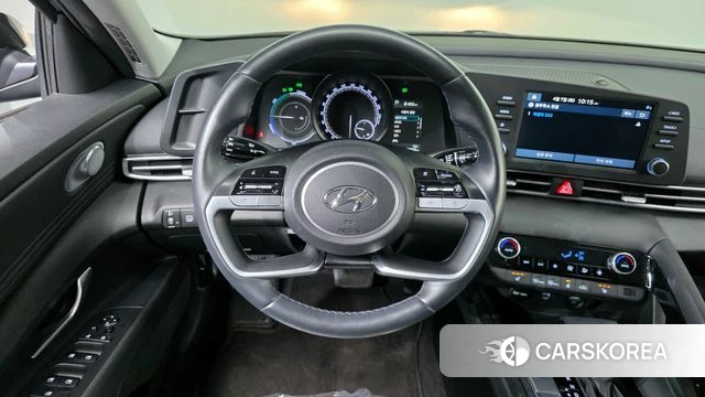 Hyundai Avante Hybrid (CN7) 2021 Черный из Кореи, фото 4