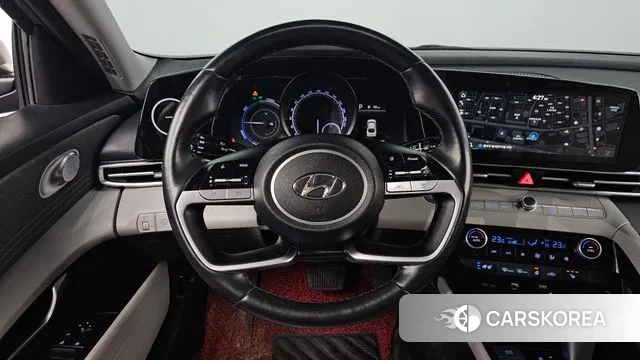 Hyundai Avante Hybrid (CN7) 2022 Серебристо-серый из Кореи, фото 4
