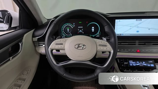 Hyundai The New Grandeur IG Hybrid 2022 Белый из Кореи, фото 4