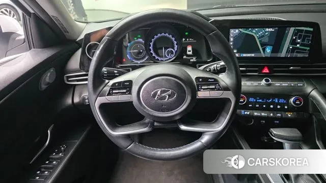 Hyundai Avante Hybrid (CN7) 2021 Белый из Кореи, фото 4