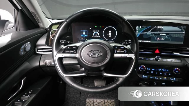 Hyundai Avante Hybrid (CN7) 2022 Белый из Кореи, фото 4