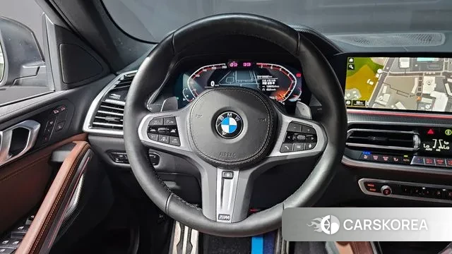 BMW X6 (G06) 2022 Темно-зеленый из Кореи, фото 4
