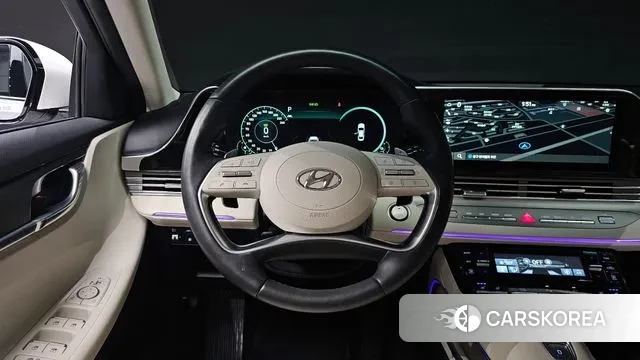 Hyundai The New Grandeur IG Hybrid 2021 Белый из Кореи, фото 4