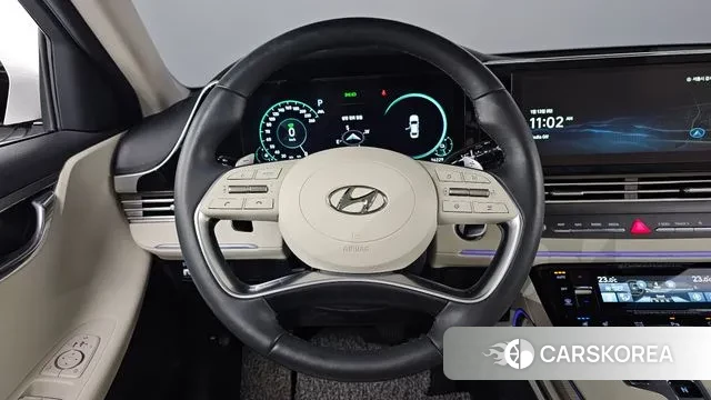 Hyundai The New Grandeur IG Hybrid 2021 Белый из Кореи, фото 4