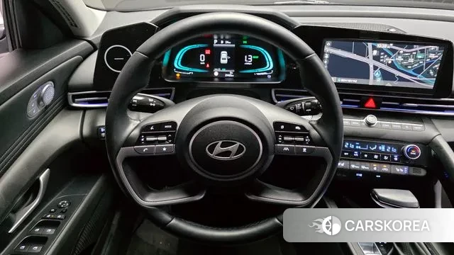 Hyundai The New Avante Hybrid (CN7) 2023 Серебристо-серый из Кореи, фото 4