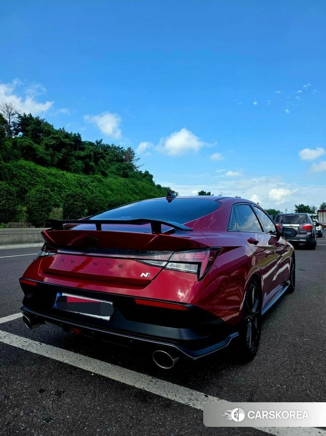 Hyundai The New Avante (CN7) 2023 Красный из Кореи, фото 4