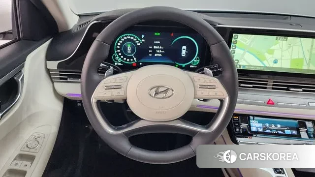 Hyundai The New Grandeur IG Hybrid 2022 Белый из Кореи, фото 4