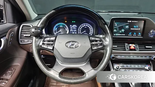Hyundai Grandeur IG Hybrid 2018 Черный из Кореи, фото 4