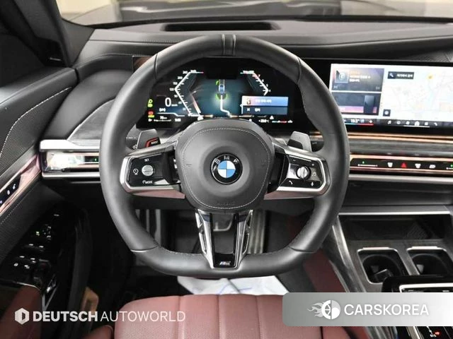 BMW 7 Series (G70) 2024 Черный из Кореи, фото 4