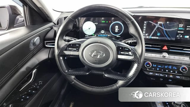 Hyundai Avante Hybrid (CN7) 2020 Черный из Кореи, фото 4