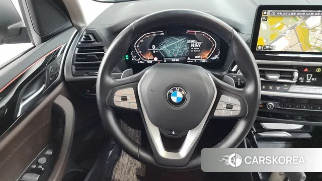 BMW X3 (G01) 2022 Черный из Кореи, фото 4