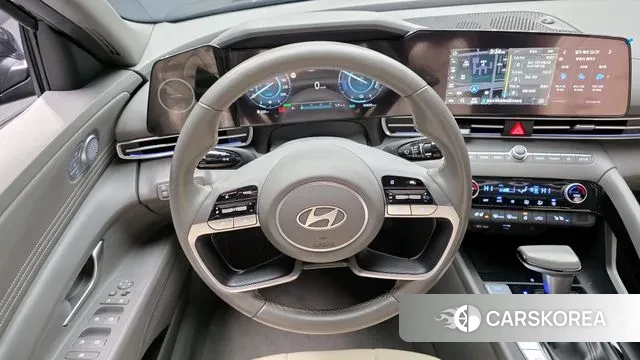 Hyundai The New Avante Hybrid (CN7) 2024 Черный из Кореи, фото 4