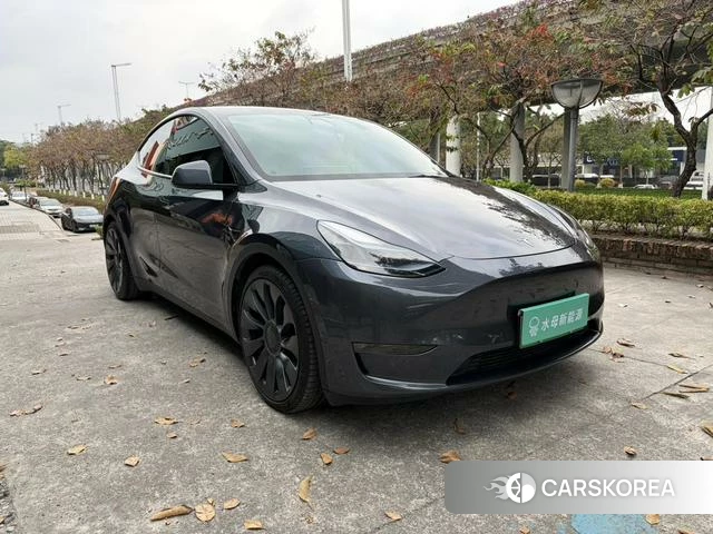Tesla Model Y 2021 Темно-серый из Китая, фото 4