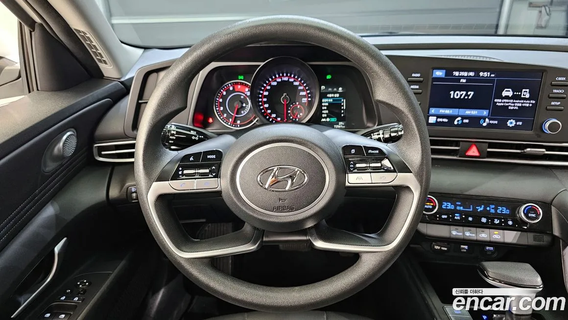 Hyundai Avante (CN7) 2022 Белый из Кореи, фото 4