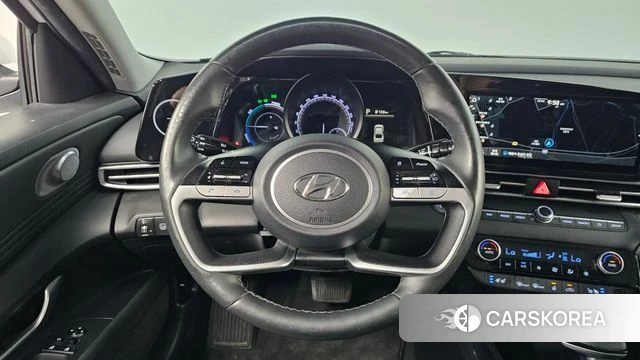 Hyundai Avante Hybrid (CN7) 2022 Белый из Кореи, фото 4