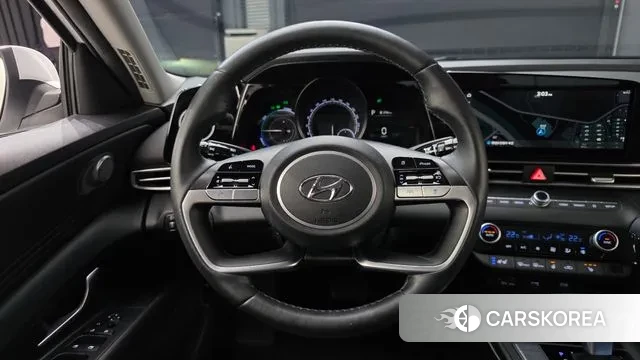 Hyundai Avante Hybrid (CN7) 2021 Белый из Кореи, фото 4