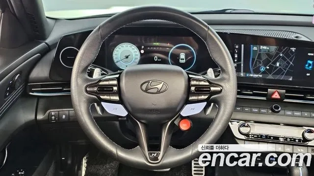 Hyundai The New Avante (CN7) 2023 Черный из Кореи, фото 4