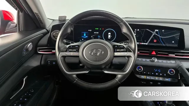 Hyundai Avante Hybrid (CN7) 2021 Красный из Кореи, фото 4