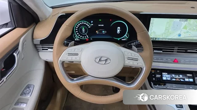 Hyundai The New Grandeur IG Hybrid 2022 Белый из Кореи, фото 4