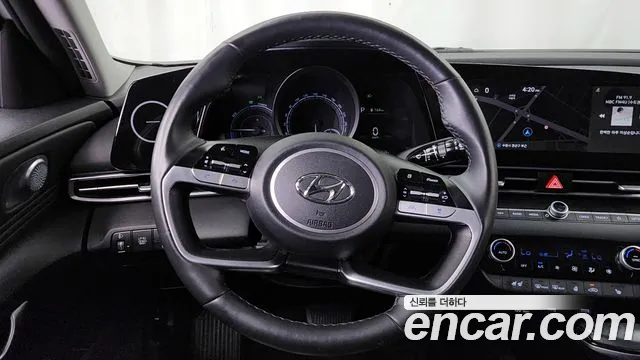 Hyundai Avante Hybrid (CN7) 2021 Белый из Кореи, фото 4