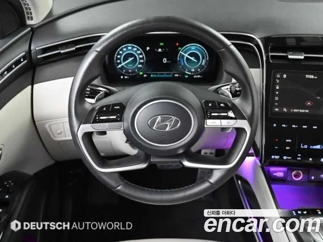 Hyundai Tucson Hybrid (NX4) 2022 Белый из Кореи, фото 4