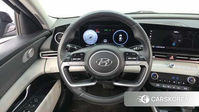 Hyundai Avante Hybrid (CN7) 2022 Черный из Кореи, фото 4