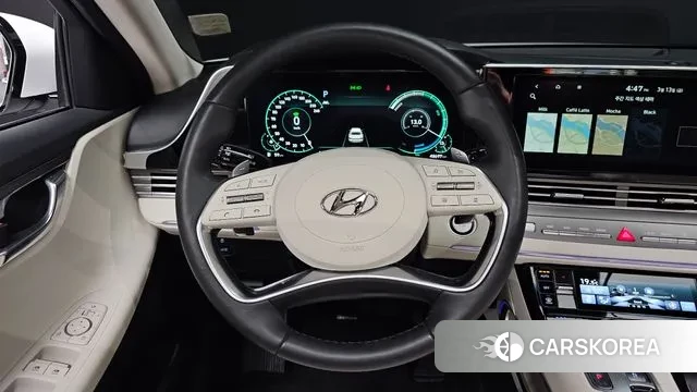 Hyundai The New Grandeur IG Hybrid 2021 Белый из Кореи, фото 4