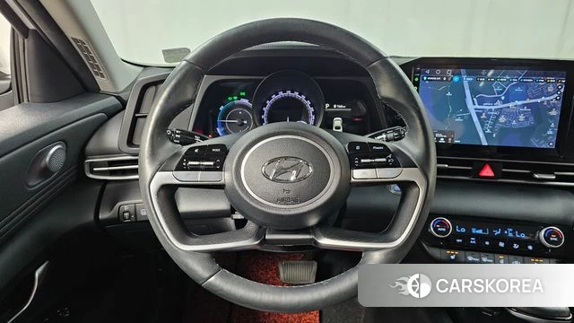 Hyundai Avante Hybrid (CN7) 2023 Белый из Кореи, фото 4