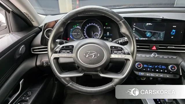 Hyundai Avante Hybrid (CN7) 2021 Белый из Кореи, фото 4