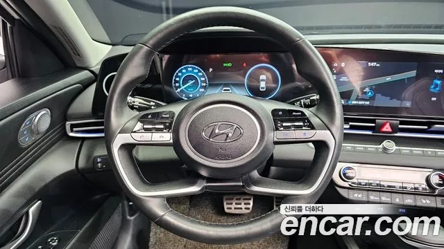 Hyundai Avante Hybrid (CN7) 2022 Белый из Кореи, фото 4