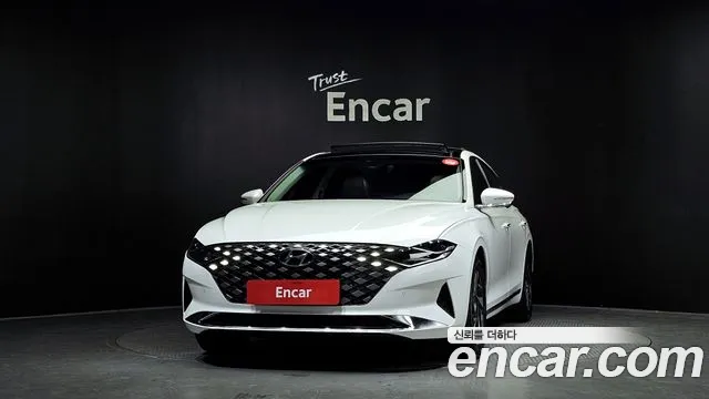 Hyundai The New Grandeur IG Hybrid 2021 Белый из Кореи, фото 4