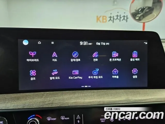 Kia K8 Hybrid 2021 Черный из Кореи, фото 4