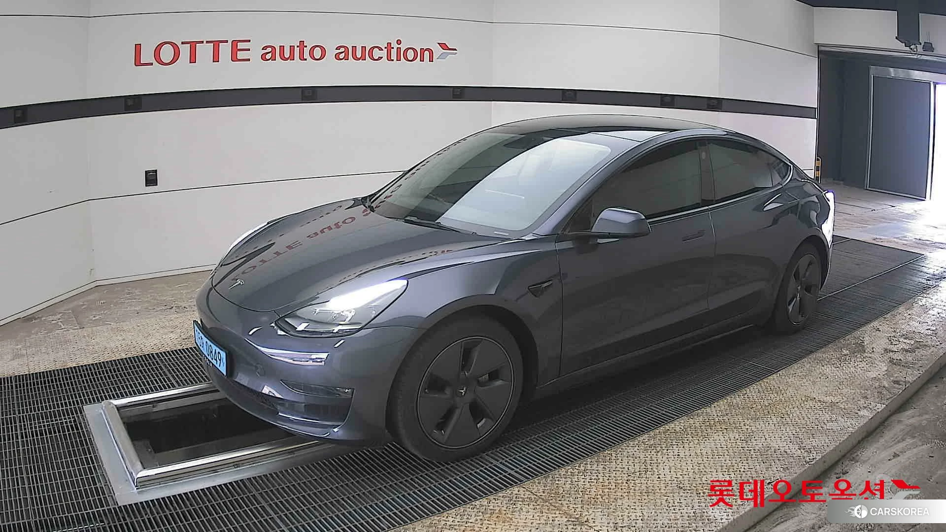 Tesla Model 3 Long Range 2022 Midnight Silver Metallic из Кореи, фото 4