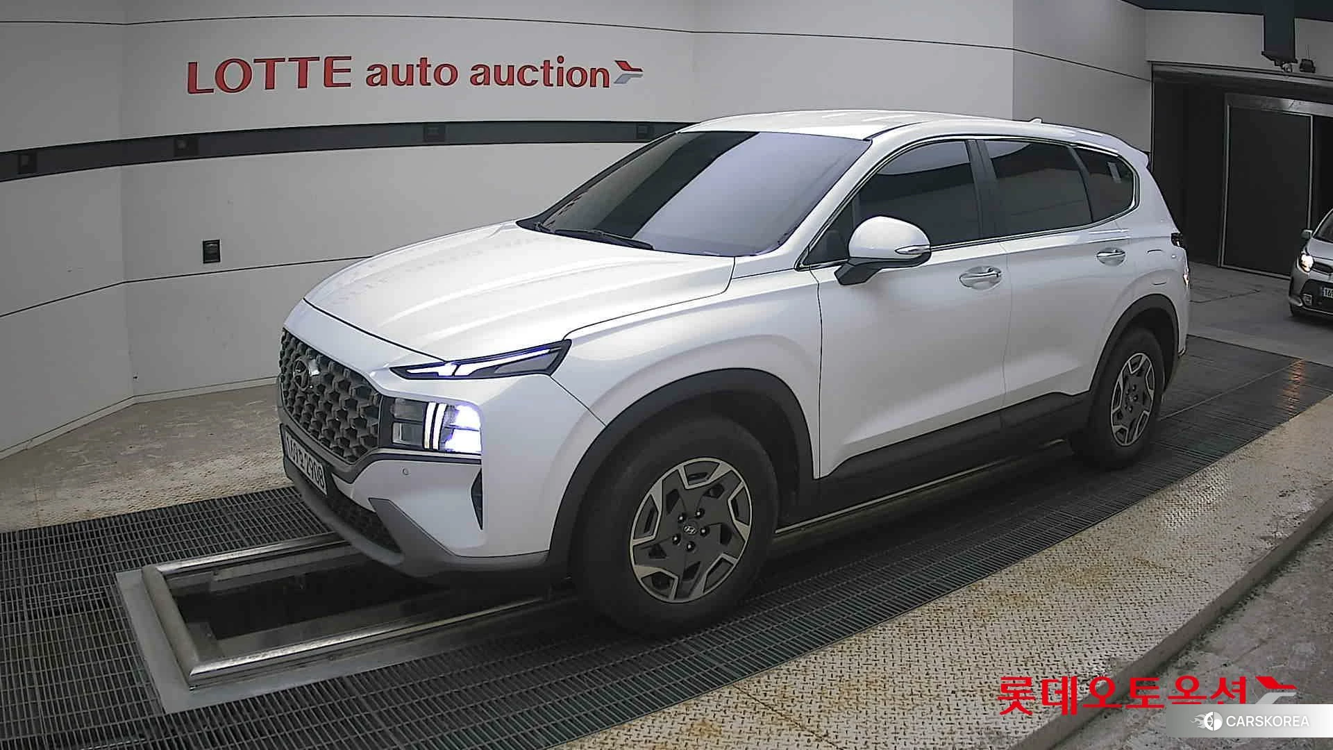 Hyundai Santa Fe Hybrid 2022 Creamy White Pearl (optional) из Кореи, фото 4