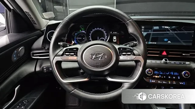 Hyundai Avante Hybrid (CN7) 2022 Белый из Кореи, фото 4