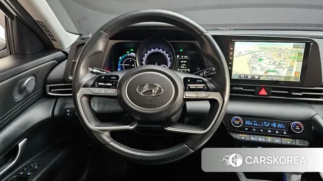 Hyundai Avante Hybrid (CN7) 2022 Белый из Кореи, фото 4