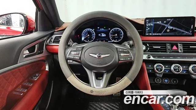 Genesis The New G70 2021 Красный из Кореи, фото 4